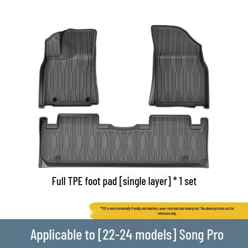 Waterproof TPE Floor & Trunk Mats for 2022-2026 BYD Song PRO