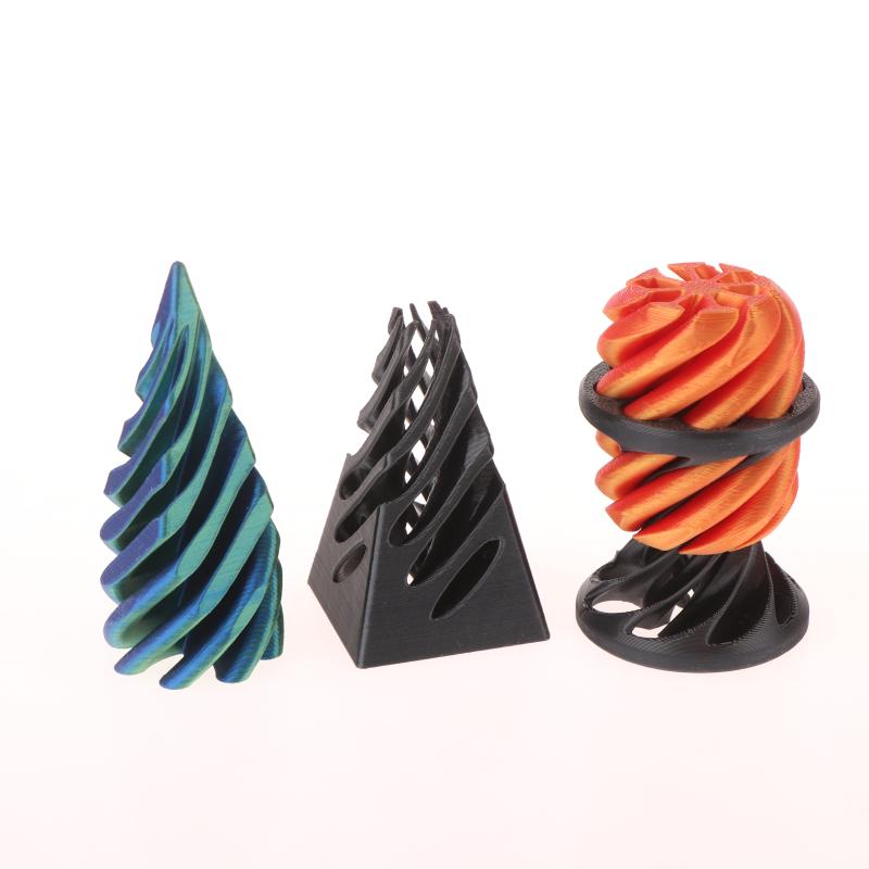 1 Stück Mini Vortex Faden Illusion Dekompressionsspielzeug 3D Gedrucktes Spiralkegel Fidget Spielzeug Unmögliche Pyramiden Skulptur