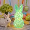 3D Printed Rabbit Lamp Hollow Bunny Night Light for Kid's Room Bedroom Nursery Easter Party Table Decoration
