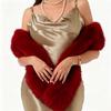 180cm Imitation Mink Fur Long Scarf Winter Warm Thickened Faux Fur Plush Wrap Shawl Women Fashion Vintage Scarves Outdoor