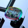 Q7 Colorful Ambient Light Car MP3 Player with Bluetooth Receiver & Multifunctional QC3.0 Fast Car Charger