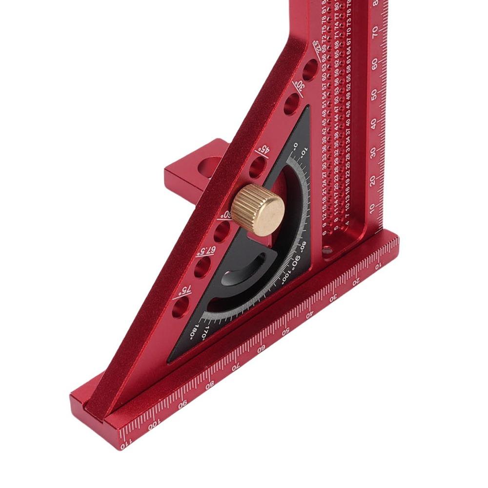 Angle Pin Adjustable Angle Ruler 0-180° Adjustable Aluminum Alloy Ruler For Woodworking
