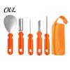 Fruit And Vegetable Carving Set Halloween Pumpkin Tools Kit, Stainless Steel Blades Anti-slip Cutter Handles Cutters, Manual DIY Jack-O-Lanterns