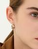 Hyeres Lor Etrev Silver(C) Note Wave One-Touch Earrings Hl2E59239C9Xxx