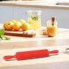 Red Rolling Pin Silicone Silicone Specifications 1 Pc 12in/18in/20in Baking Tool Clean Easy To Clean For Flatten Meats/breads