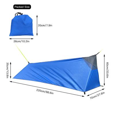 Backpacking Tent Outdoor Camping Sleeping Bag Tent Lightweight Single Person Tent with Mosquito Net