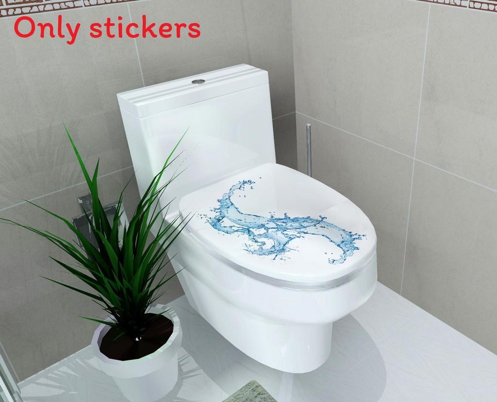 

Marine Toilets Bathroom Animals And Flowers Removable Self Stickers Adhesive Water