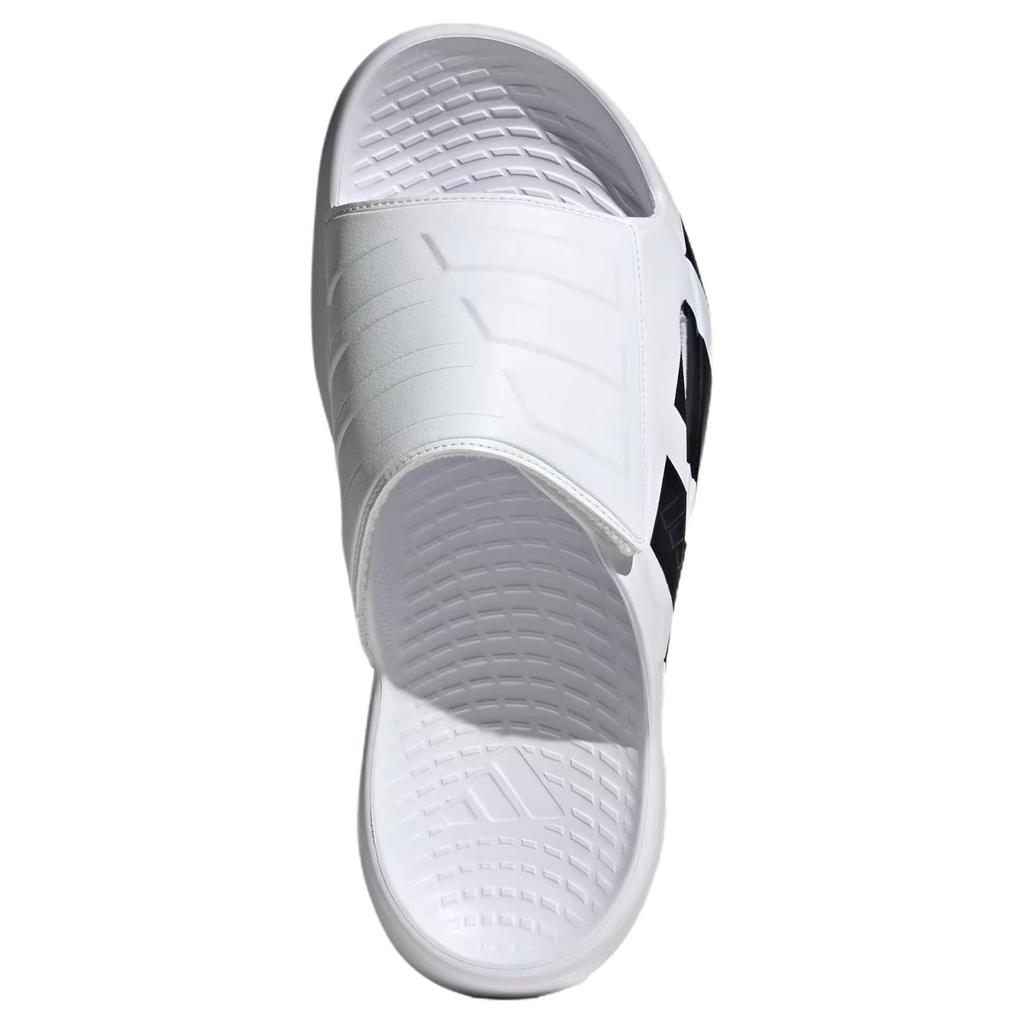 Adidas Lightblaze Bequeme Vielseitige Anti-Reibungs-Pantoletten Unisex-Schuhwerk Weiß Schwarz JS3584