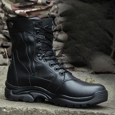 Men's Winter Combat Boots, Military Tactical Training Boots, High-top Combat Shoes, Waterproof, Non-slip, Outdoor and Warm.
