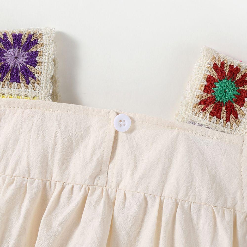 Ruffle Sleeveless Baby Girl Romper Square Neck Infant Bodysuit Onesie Bubble Romper  Summer Clothes