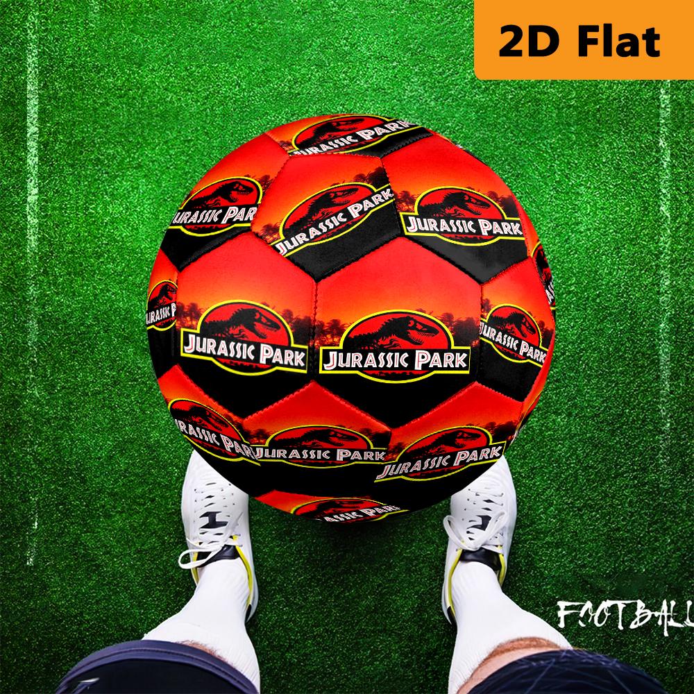 Classic Jurassic Park Movie Poster Soccer Ball Suitable For Both Training And Competition No 5 Football High Elasticity Very Elastic Training Football