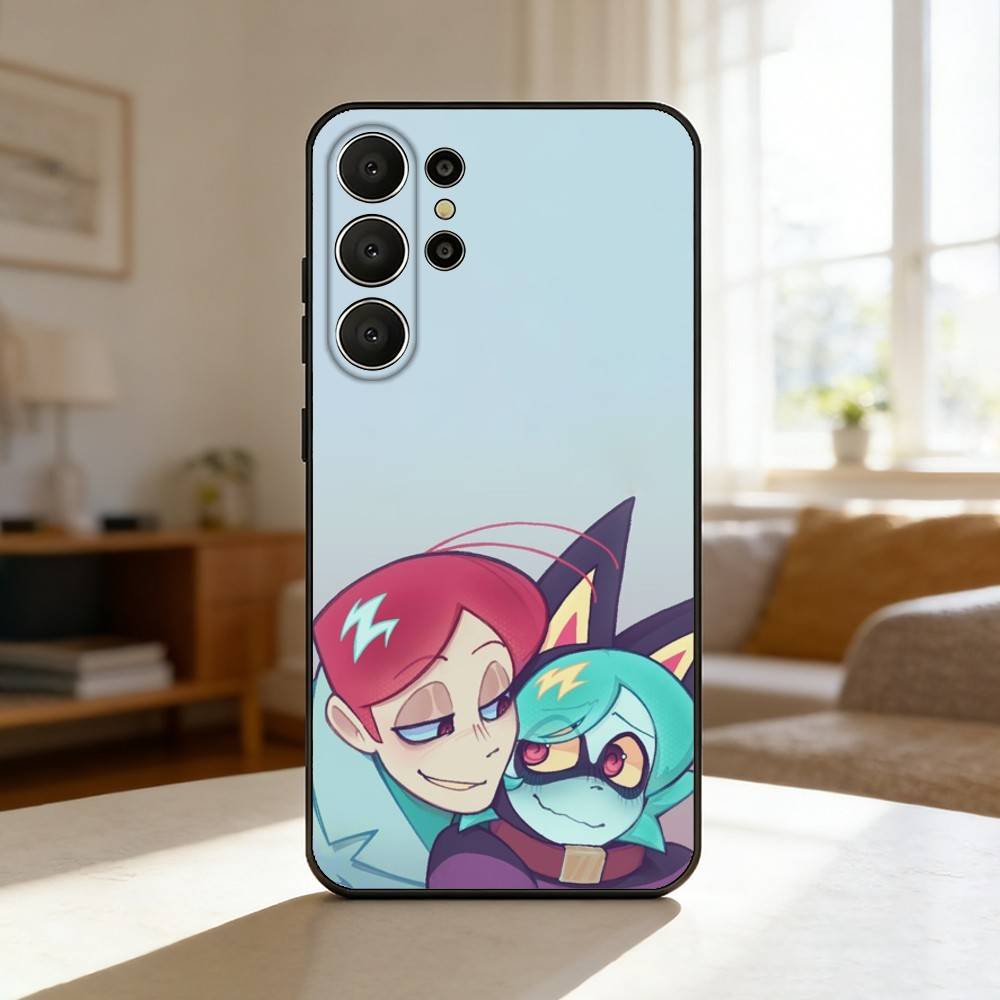 Y2K P-Psycho C-Cuties Phone Case For Samsung S26,S25,24,23,22,30,21,10,9,Ultra,Plus,Lite,FE Soft Black Case