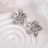 1Pair Hypoallergenic Vintage Exaggerated Flowers Stud Earrings For Women Girls  Elegant Exquisite Earrings Accessories