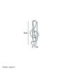 20PCS/Set Metal Music Shape Paper Clips Music Note Music Note Shaped Paper Clip  Notebook