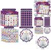 Diwali Festival Bingo Card Game Set With Stickers Call Cards For Family Celebration
