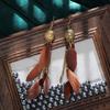 Kolczyki Boho z Piórami i Frędzlami - Eleganckie, Unikalne Wzornictwo dla Kobiet