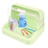 1pack Baby Bottle Box Storage Pp Dustproof Green For Parents