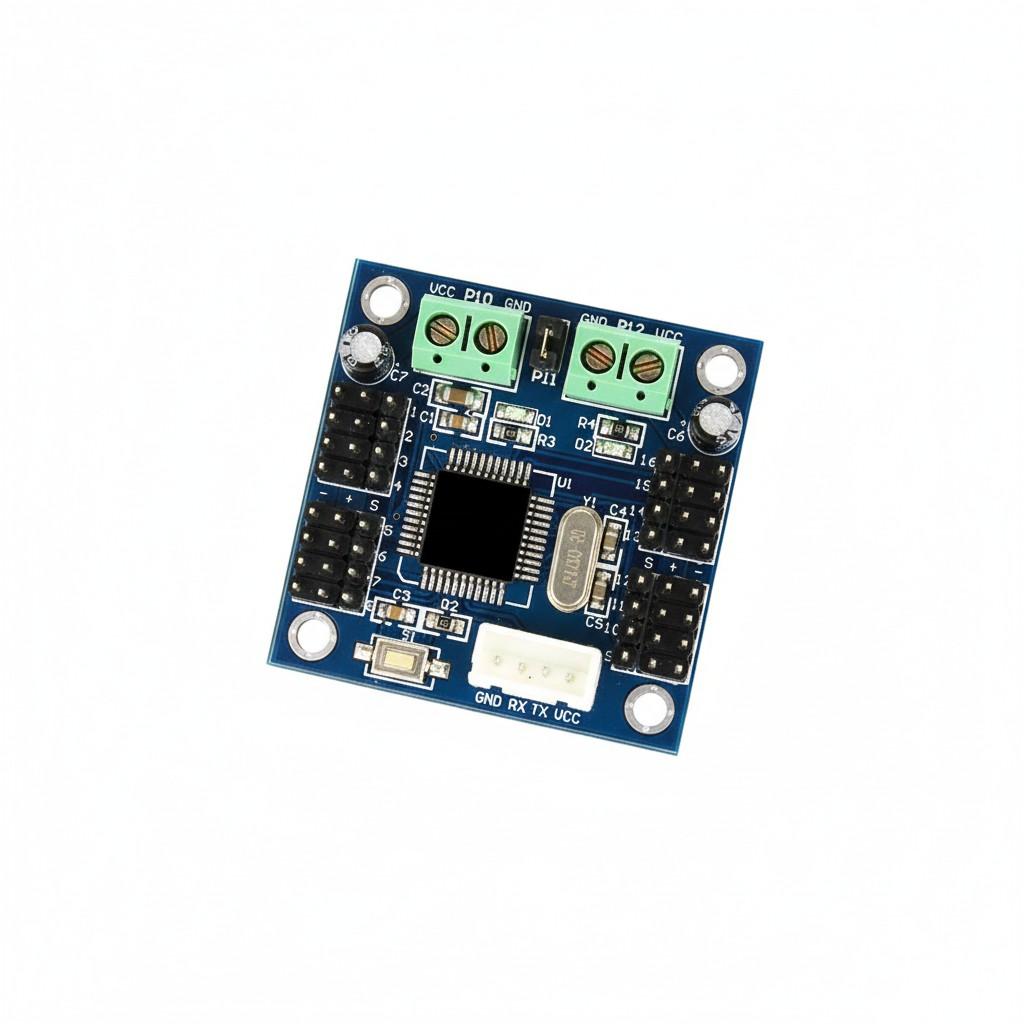 

LCSC-16 16-Channel Servo Controller Servo Motor Controller 10*10*2 білий
