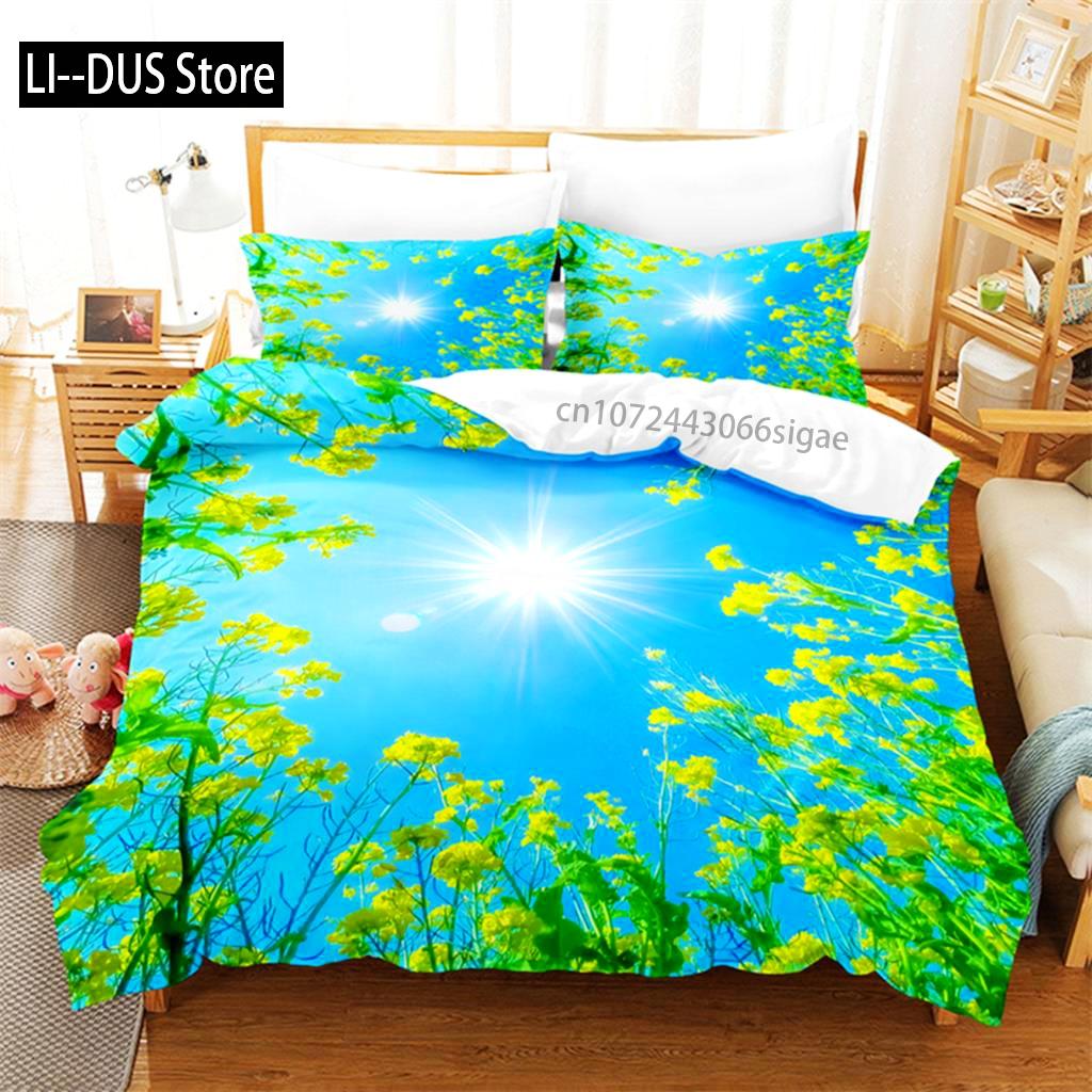 Butterfly Flower Queen Bedding Set Duvet Cover Set Bedding Digital Printing King Size Duvet Cover Set Bedding Set
