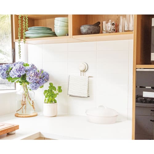 Takubo Industries Strong Suction Cup Towel Rack, Short