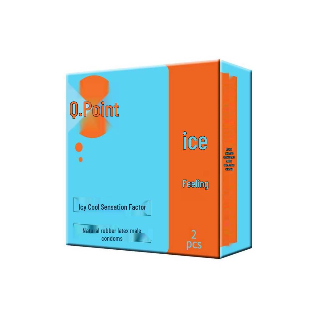 Q Point Ultra-Thin Lubricated Condoms - 10 Count Moisturizing & Safe for Adult Family Planning