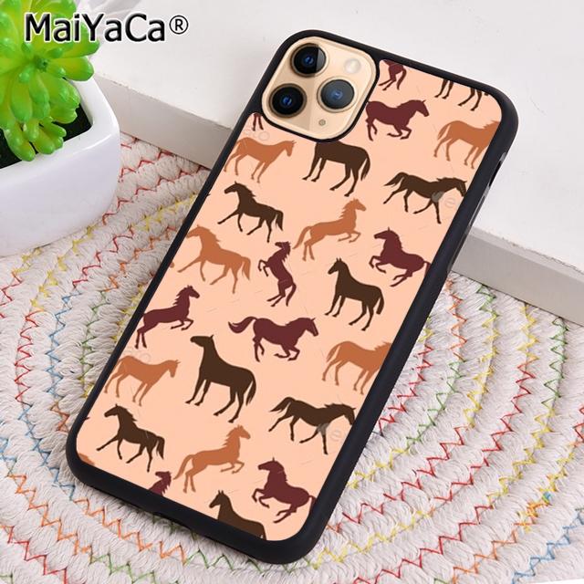 Чехол для телефона с коллажем из узоров лошадей Для iPhone 17 Air 16 15 14 plus 12 13 pro max Защитный чехол coque iPhone 14pro