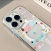 For Magnetic Attraction, for Apple Phone Protective Case, for IPhone Phone Case, Magnetic Attraction with Bracket, Cute Cartoon, Female Super Cute