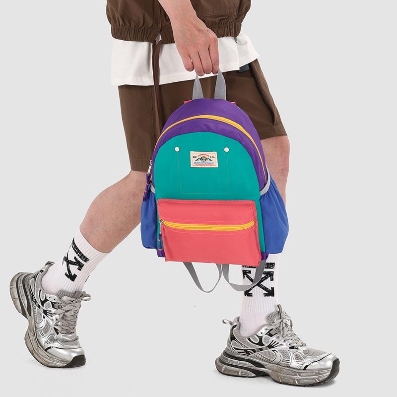 Schultasche Japanische Farbkombination Kinderrucksack Leichtgewicht Kindergarten Jungen und Mädchen Baby Kleiner Rucksack Outdoor Reisen Junge Schultasche