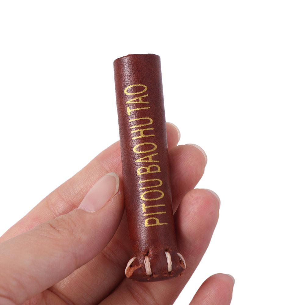 Leather Cue Head Cover Moistureproof Billiard Tip Protector Snooker Cue Protective  Sports Supplies