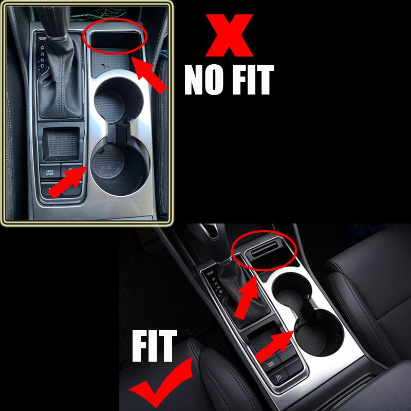 Für Hyundai Tucson 2015 2016 2017 2018 Zubehör ABS Innen Wasser Tasse Halter Getriebe Shift Panel Rahmen Abdeckung Trim Aufkleber
