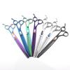 9.0" Gem-Colored Pet Grooming Fishbone Teeth Scissors with Bag