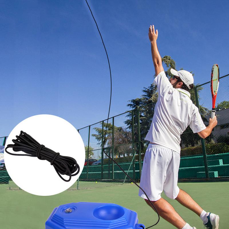 Tennis Training Aids Base Elastic Rope Tennis Fitness Ball Rubber Band Line High Elastic Rope Swing Ball Spare Line Black