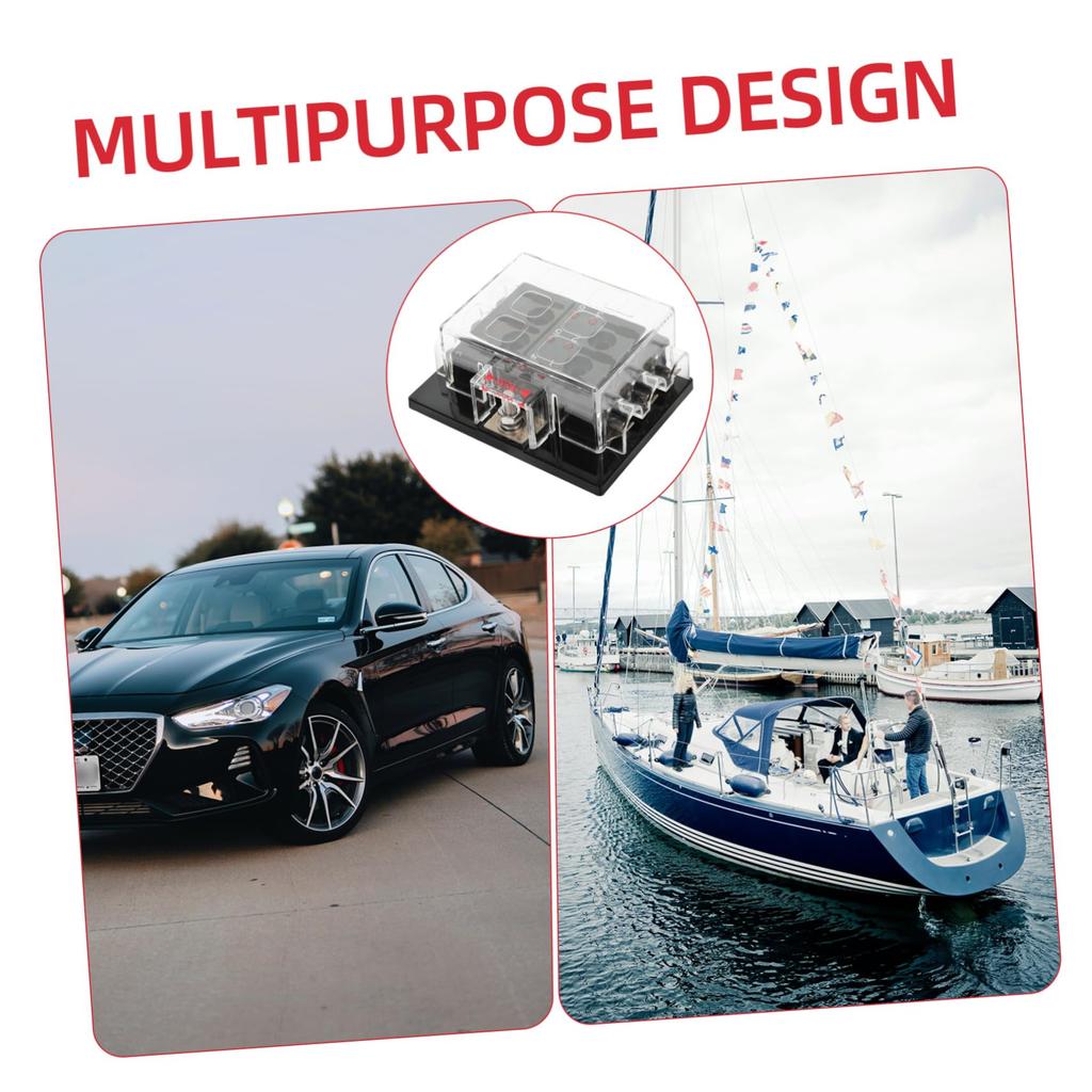 LEDMOMO Road Car Fuse Box Marine Fuse Block O