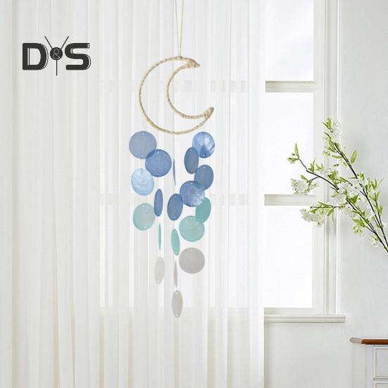 Handmade Dream Catcher Pendant Exquisite Beautiful Shell Moon Dream Catcher Wind Chime