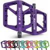 BUCKLOS Pedale DU-Lager Fahrradpedal Plattform Ultraleicht Nylon Rennrad Mountainbike Pedal Rutschfest MTB Flachpedale Fahrradteil