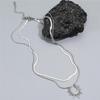 Titanium Steel Necklace Daily Wear Sun Layered Choker for Women Girl Party