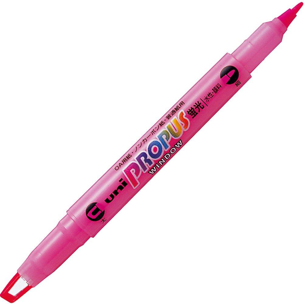 Mitsubishi Pencil Window Highlighter 10 Pens Pro-Pass Pen, PUS102T.13, Peach,