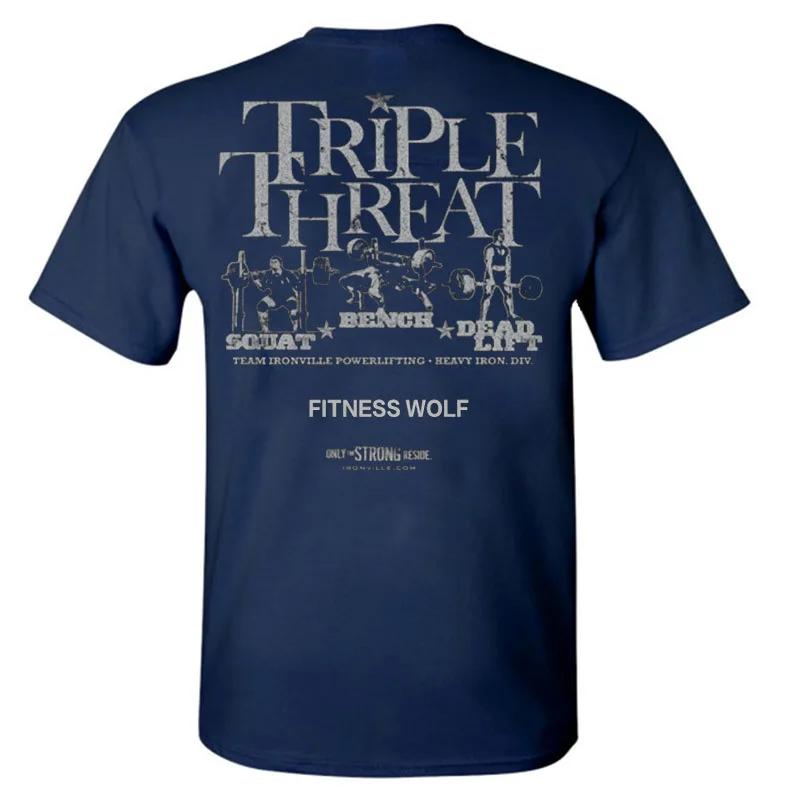 

Летняя новая спортивная футболка для фитнеса, мужская футболка с короткими рукавами для спортзала, свободная круглая горловина, большой размер, повседневная хлопковая футболка, топ для бега XXL