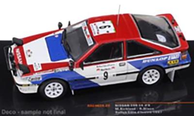 Ixo Nissan 200 SX 1987 Ivory Coast Rally Completed Product 1/43 #9 M.Kirkland/R.Nixon