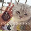 Pet Fur Keepsake Keychain: Cat/Dog Hair Storage Pendant & Collection Box
