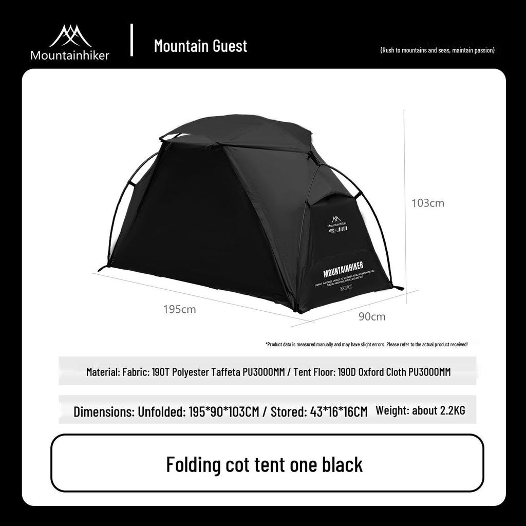 Mountain Guest Military Cot Tent: Lightweight, Waterproof, Single-Person Outdoor Camping Tent
