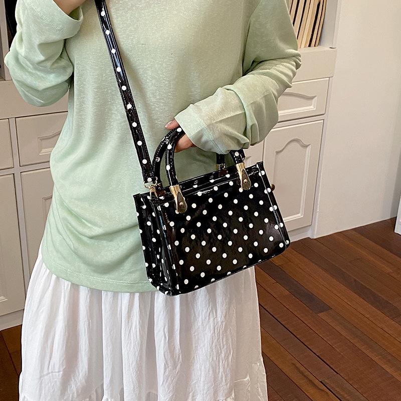 Fashion Polka Dot Small Square Crossbody Bag For Women Casual Daily Commute Shoulder Bag