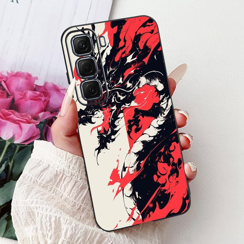 Hülle für Infinix Hot 50 Pro Plus X6880, niedliches Koi-Motiv, weiche TPU-Handyhülle für Infinix Hot 50, Hot50 Pro 4G X6881 und X6882
