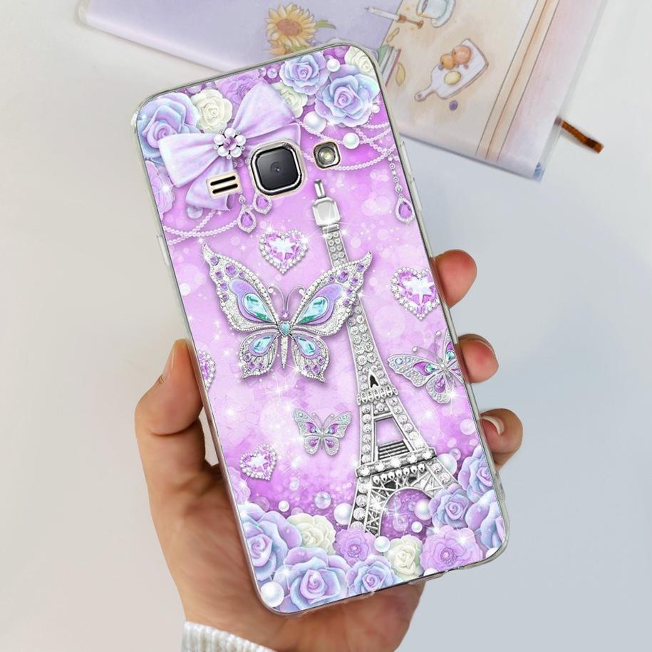 For Samsung J1 2016 Case SM-J120F Cover Fashion Marble Flower Soft Silicone Phone Cover For Samsung J1 Mini J105F J 1 2016 Funda