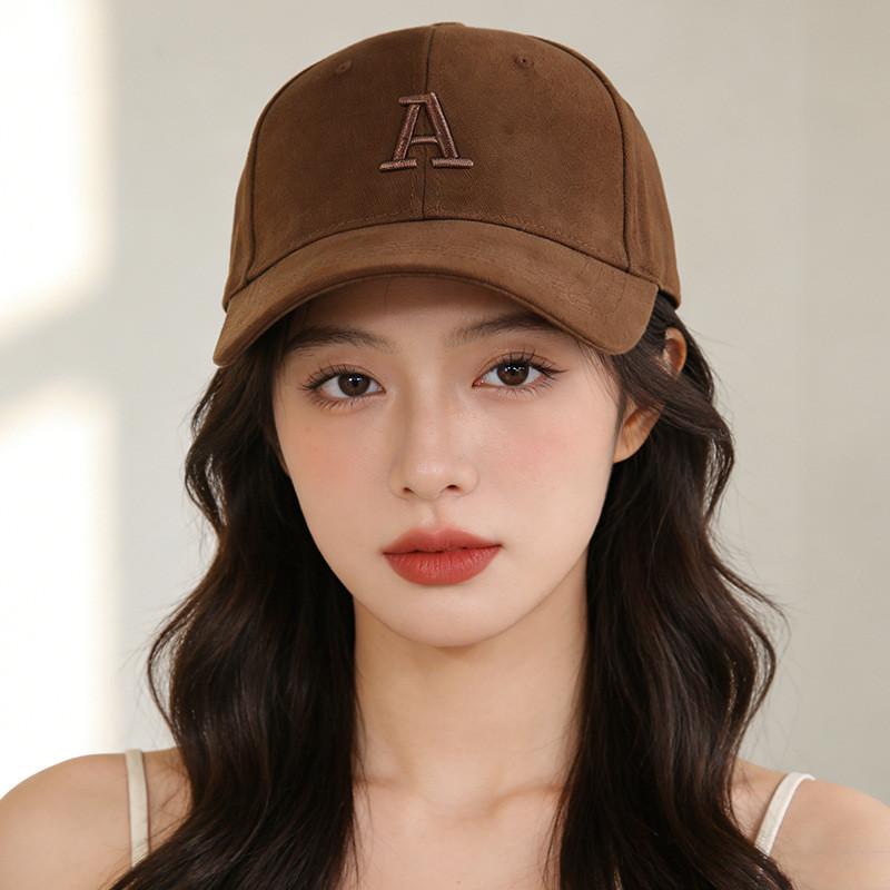 Cotton Embroidered Letter Baseball Cap For Women Men Sun Protection Casual Wear Spring