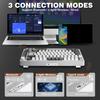 YUNZII B75 PRO 82-Key Wireless Mechanical Gaming Keyboard, Gasket Hot Swap Custom RGB 75% BT/Type-C/2.4G Creamy Knob Keyboard