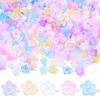 100pcs 6x12mm Flower Acrylic Beads Colorful Bell Orchid Flower Loose Beads For Jewelry Making DIY Bracelets Earrings Accessories