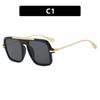  New Retro Square Sunglasses Double Bridges UV400 Fashion Designer Shades for Men And Women Gradient Sun Glasses