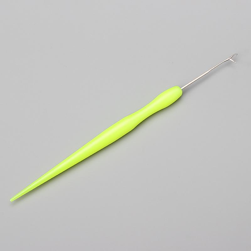 Język Perukowy Szydełko DIY Wełniane Dzianie Szydełko Hak do Przedłużania Włosów Kolorowy Plastikowy Trzonek Szydełka