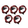 Waterproof 5mm LED Lights for Remote Control Vehicle 2 White 2 Redness Easy Install LED Lighting Set for Car Enthusiasts